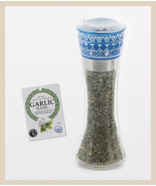  Salt Mill with  Garlic and Basil flavor